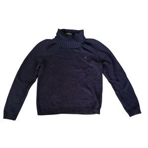 Ralph‎ Lauren Women's Turtleneck Pullover Sweater Blue Size L